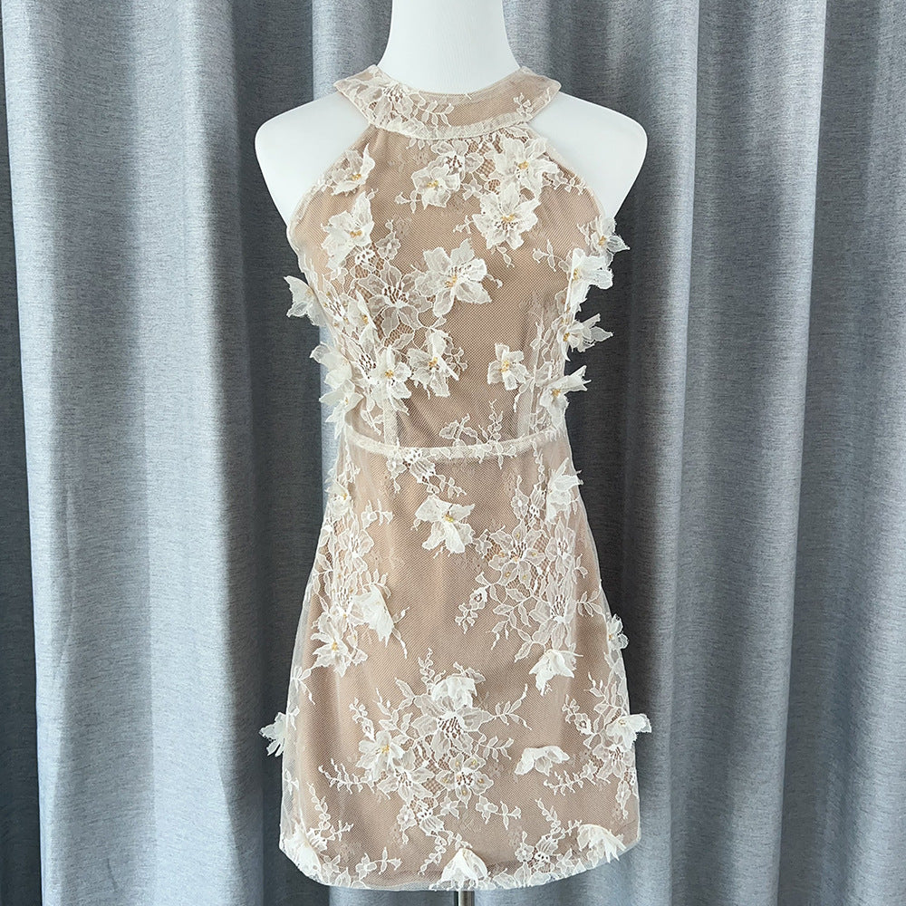 Blossom Lace Mini Dress