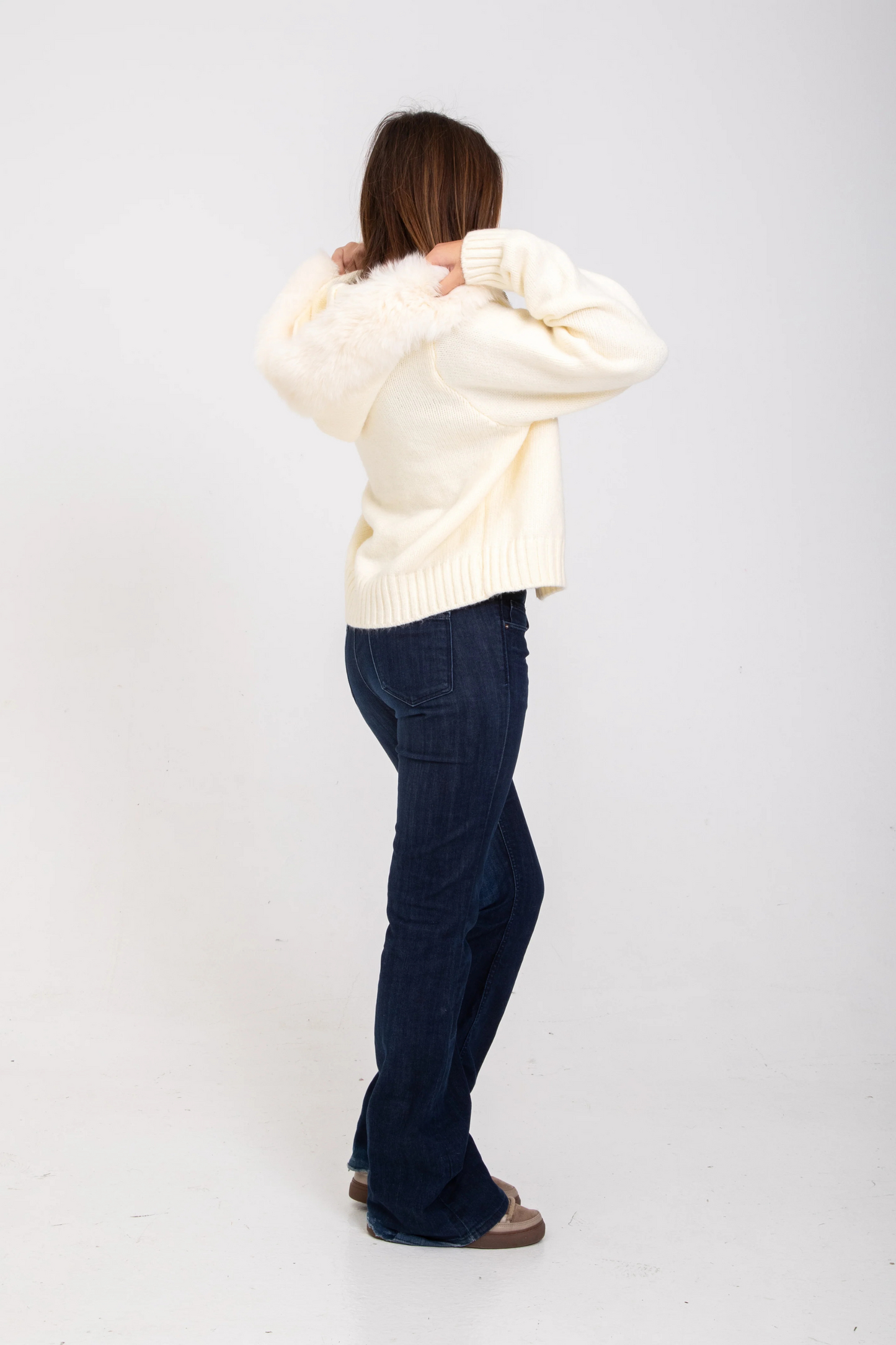 CozyFur Knit Hoodie