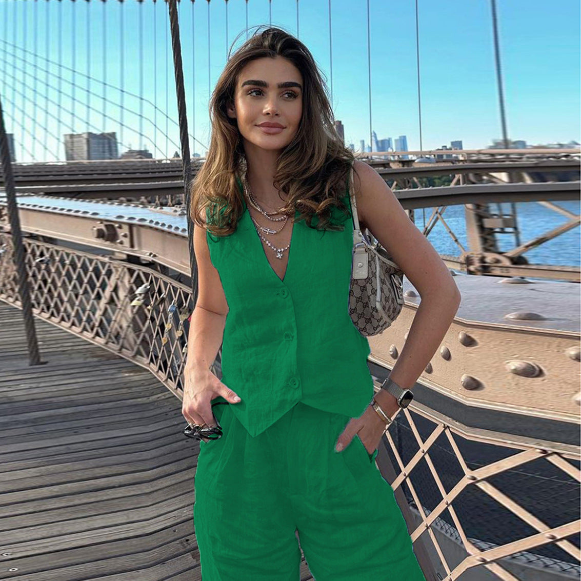 Émeraude Elegance Jumpsuit (Green)