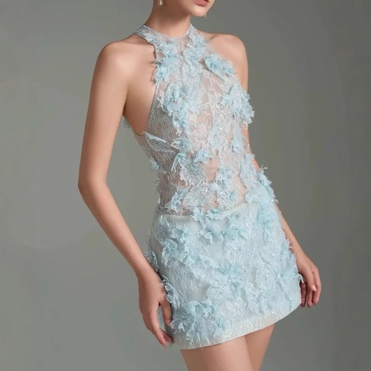 Blossom Lace Mini Dress