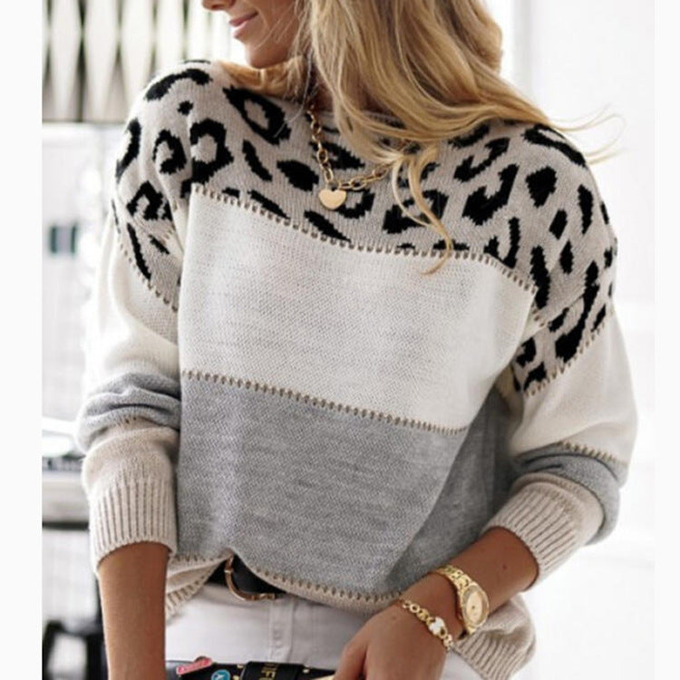 Madison Leopard Knit Sweater