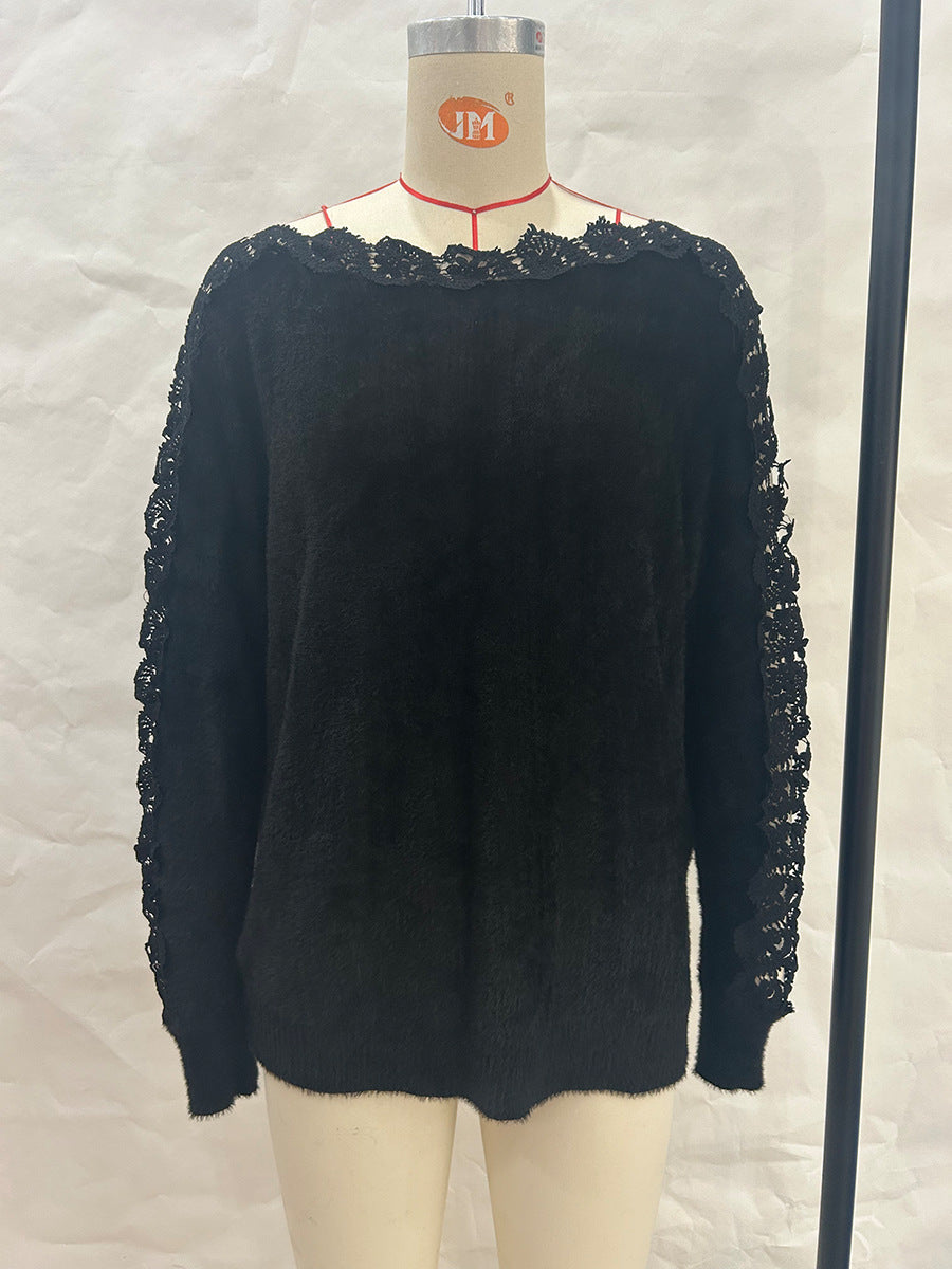Madison LaceCharm Knit Blouse