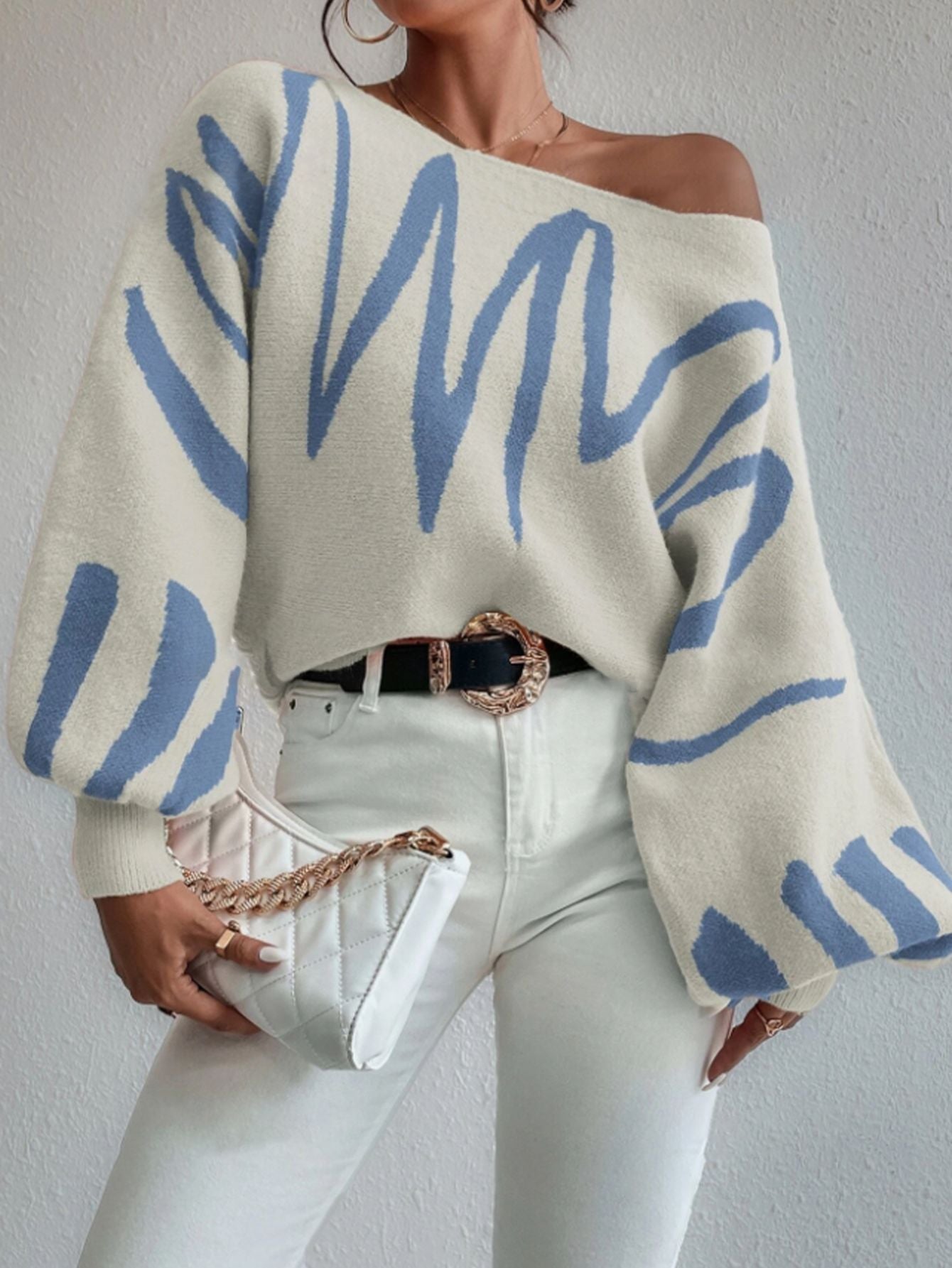 Madison Wave Knit Sweater