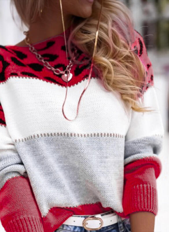 Madison Leopard Knit Sweater