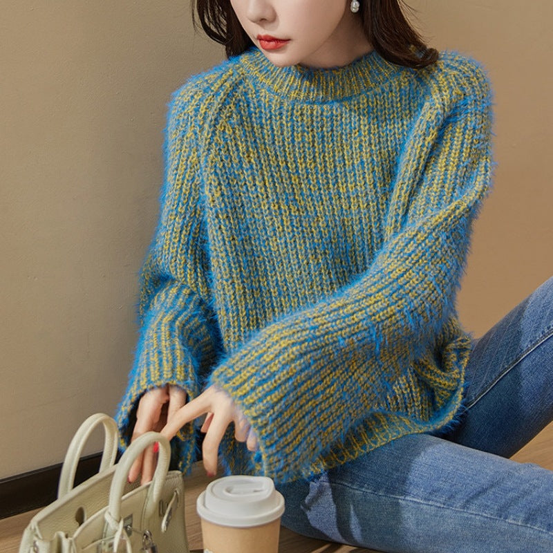 Brooklyn Oversize Color Knit Sweater