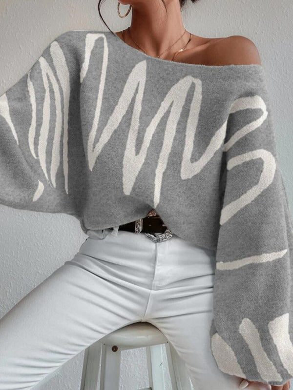 Madison Wave Knit Sweater