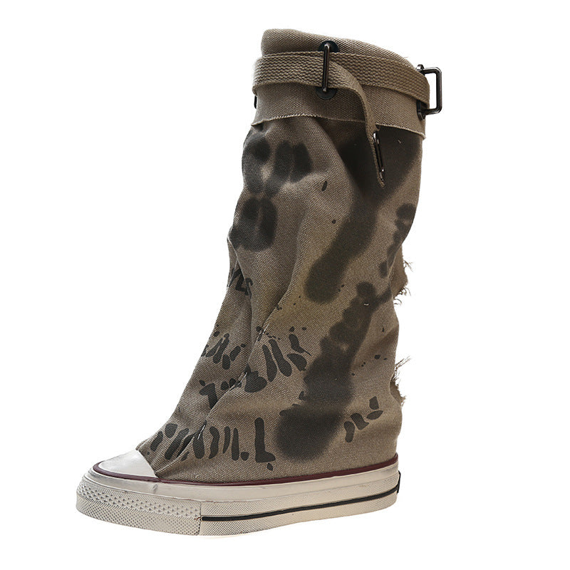 Rowan Graffiti Buckle Boots