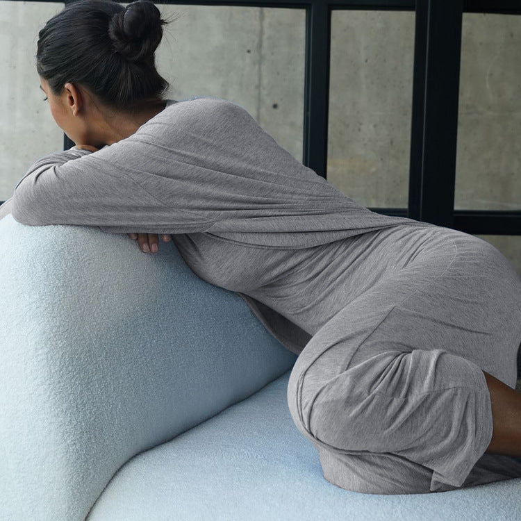 Mayce Bold™ | Élora Minimal Grey Two-Piece Set