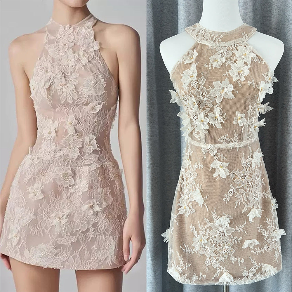 Blossom Lace Mini Dress