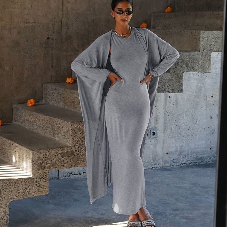 Mayce Bold™ | Élora Minimal Grey Two-Piece Set