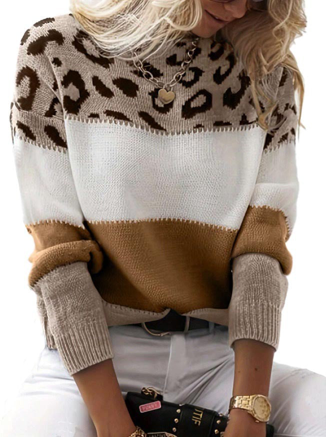 Madison Leopard Knit Sweater
