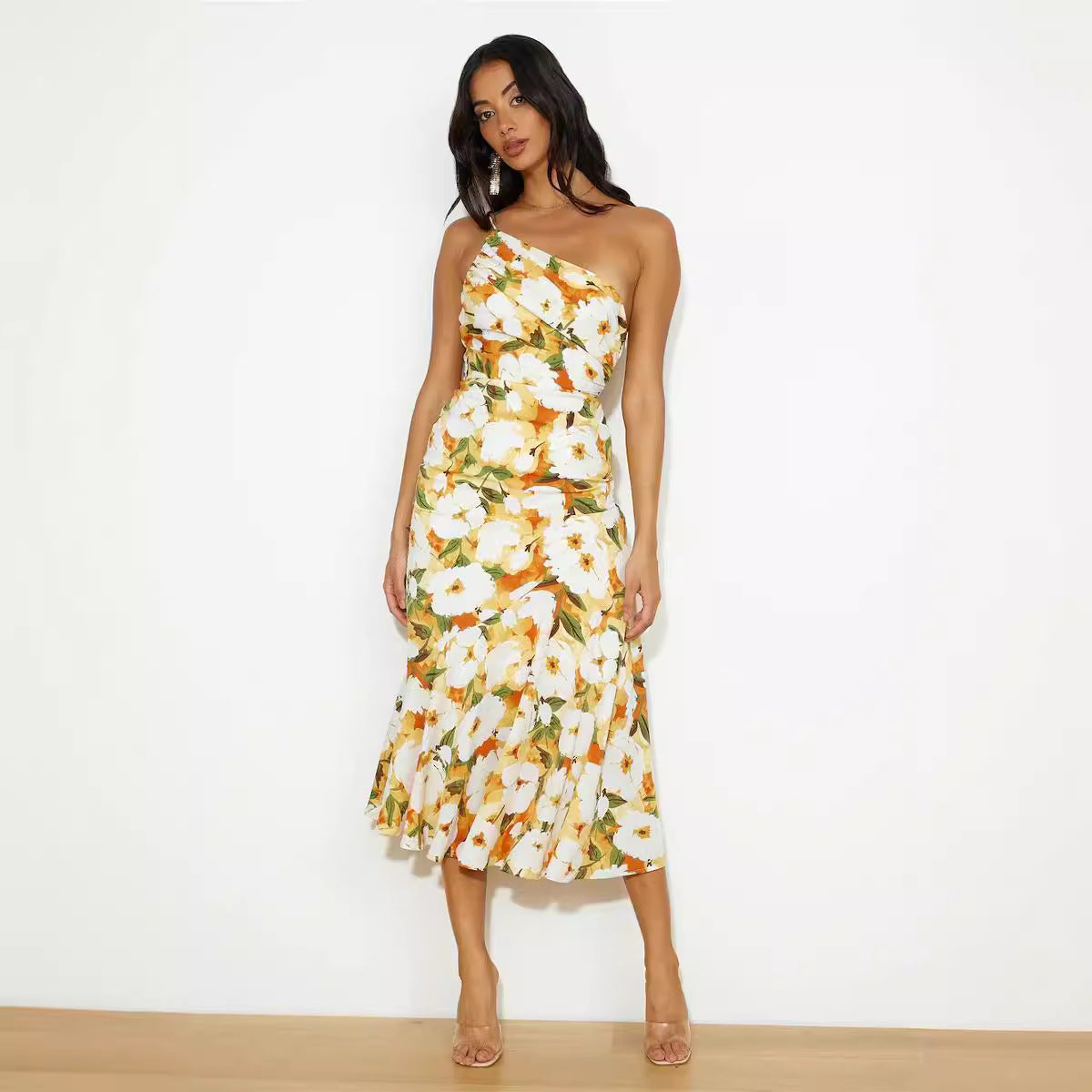 Fleur Jardin Satin Dress