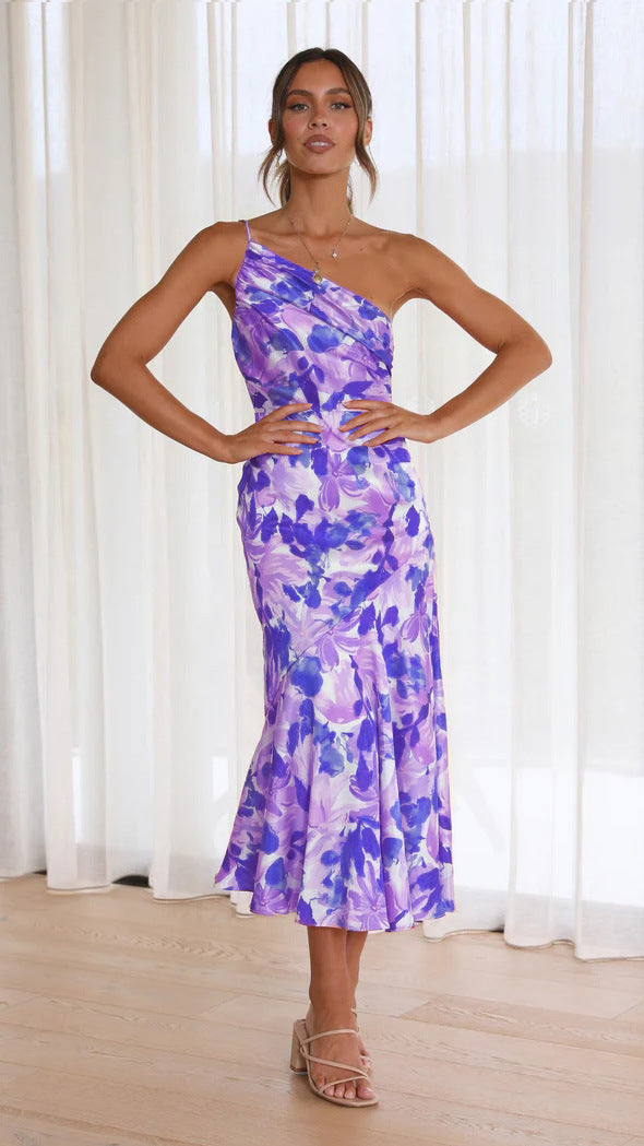 Fleur Jardin Satin Dress