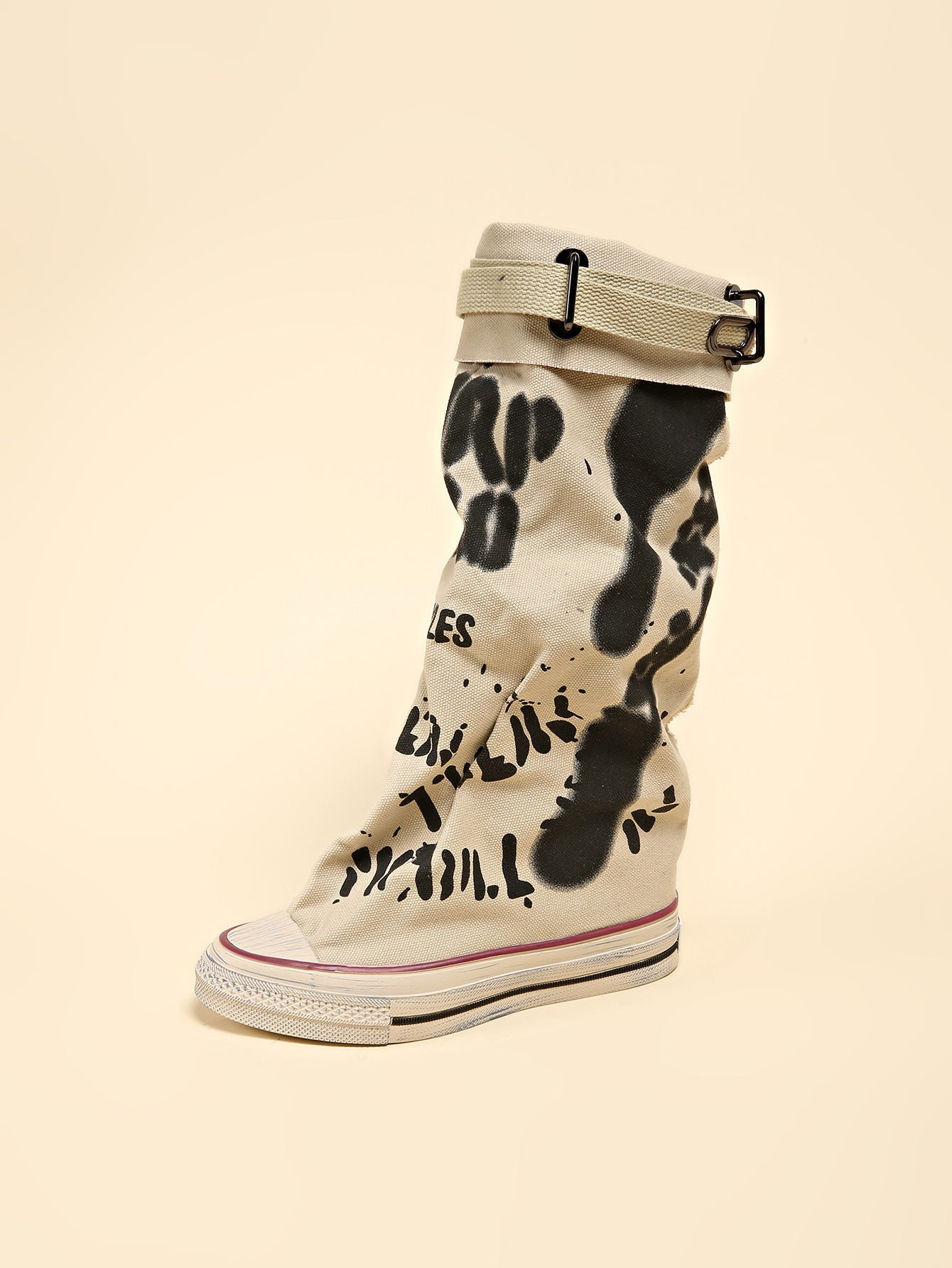 Rowan Graffiti Buckle Boots