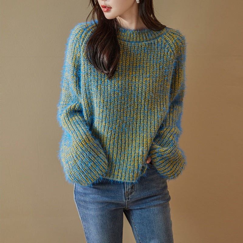 Brooklyn Oversize Color Knit Sweater