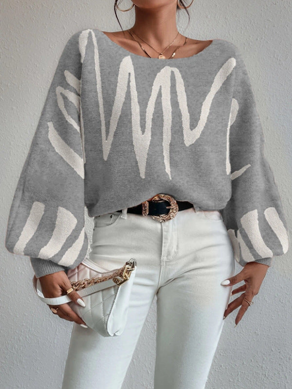 Madison Wave Knit Sweater