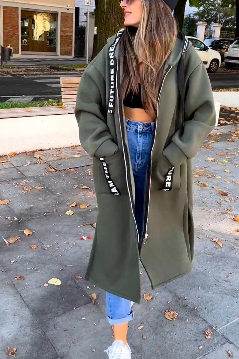 UrbanFlow Hooded Long Cardigan