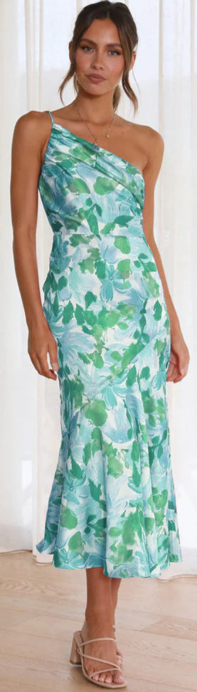 Fleur Jardin Satin Dress