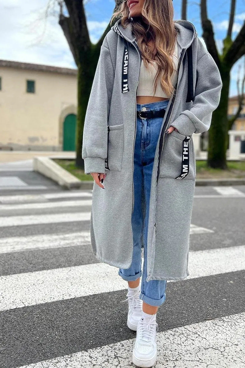 UrbanFlow Hooded Long Cardigan