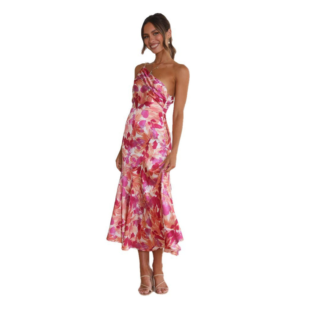 Fleur Jardin Satin Dress