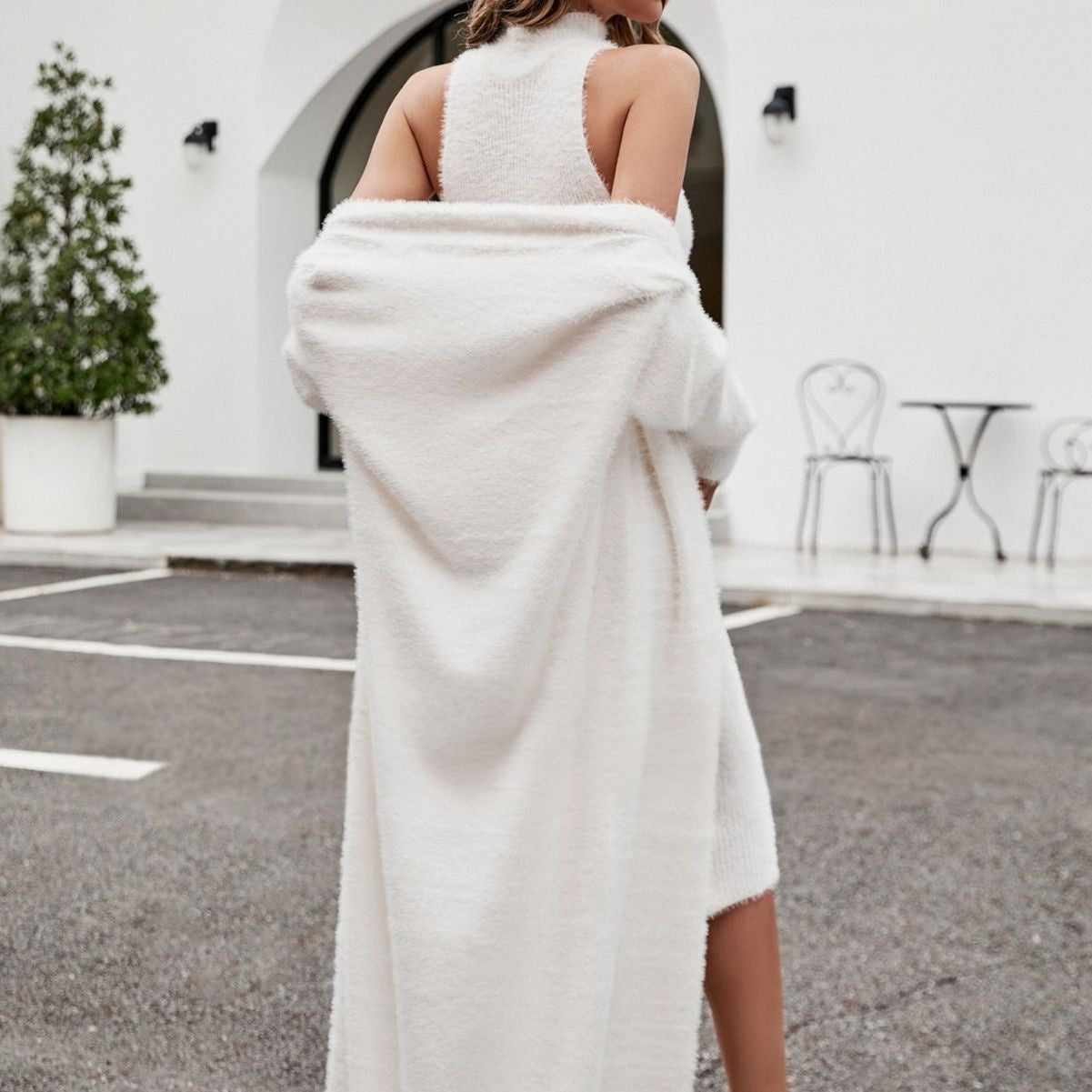 Harper Knit Set — Long Cardigan + Knit Dress