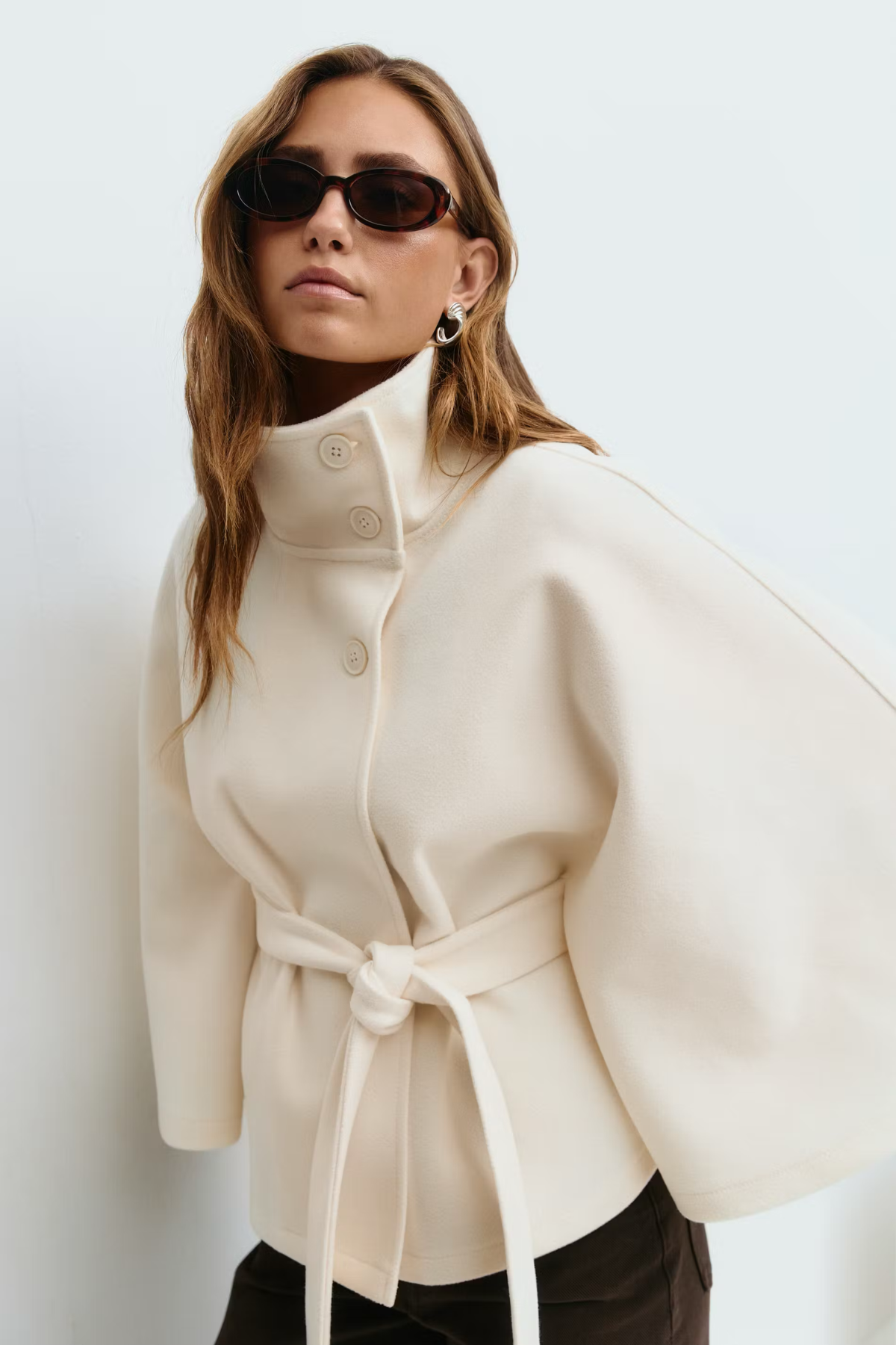 SARILLE | Belt Cape Jacket