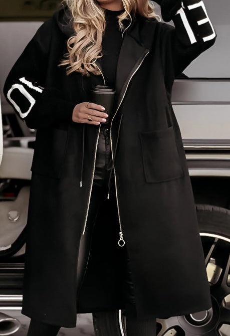WinterGlow Hooded Coat