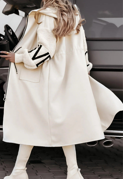 WinterGlow Hooded Coat