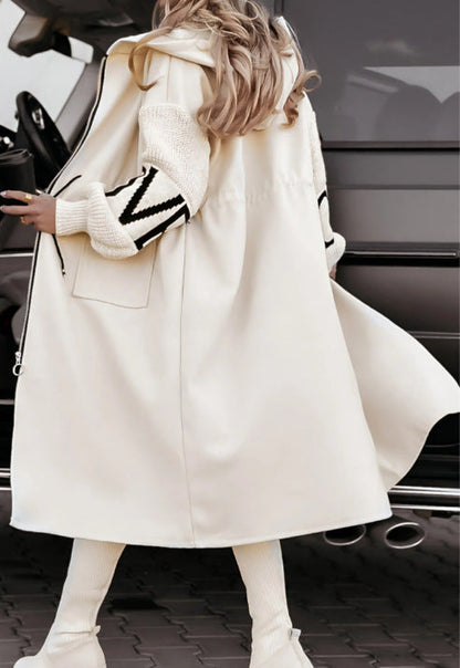 WinterGlow Hooded Coat