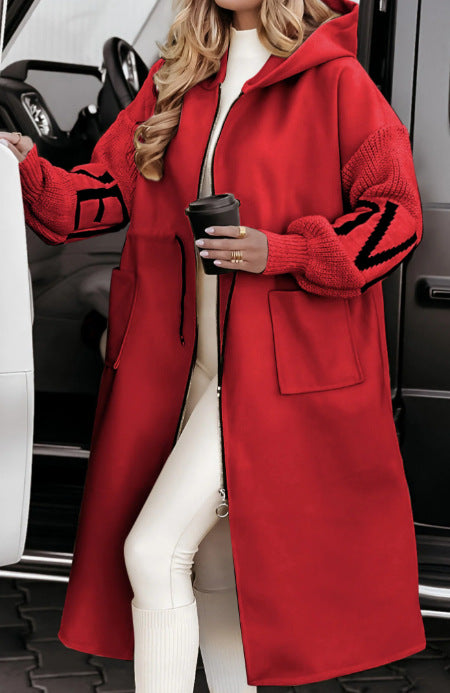 WinterGlow Hooded Coat