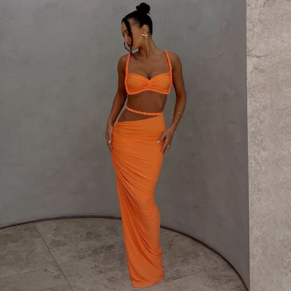 Valeria Cut-Out Uzun Elbise