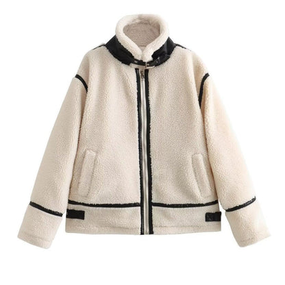 Aspen Teddy Piping Jacket