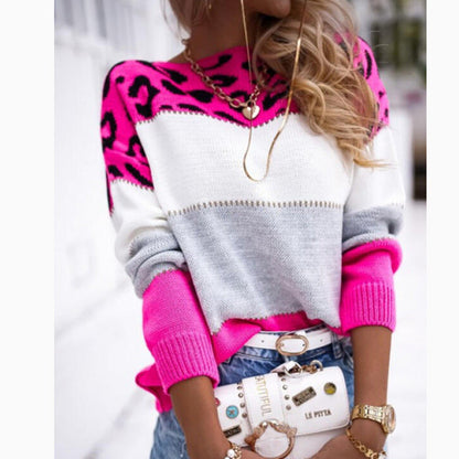Madison Leopard Knit Sweater