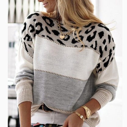 Madison Leopard Knit Sweater