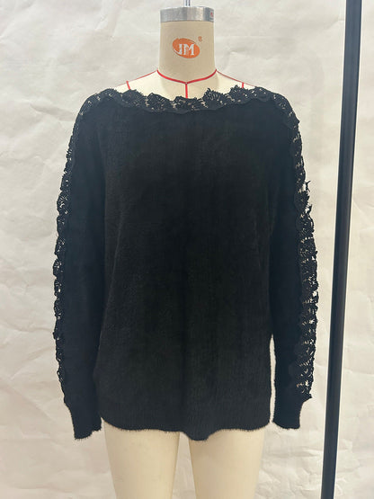 Madison LaceCharm Knit Blouse
