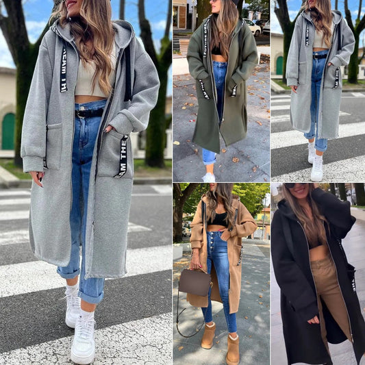 UrbanFlow Hooded Long Cardigan