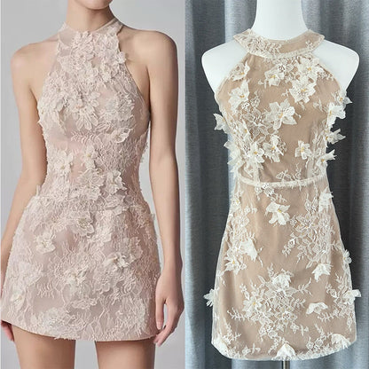 Blossom Lace Mini Dress