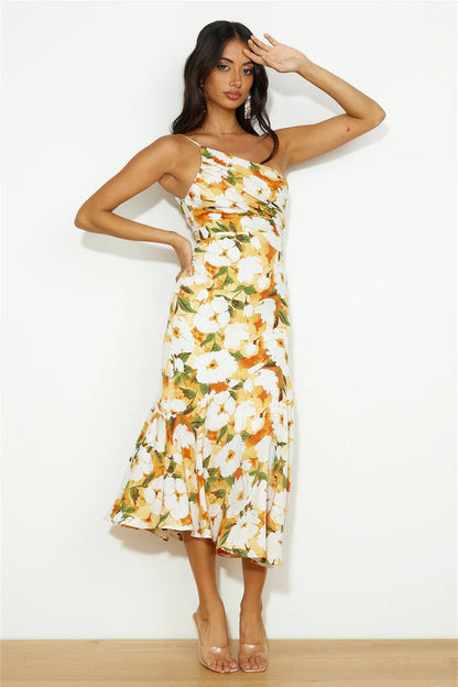 Fleur Jardin Satin Dress