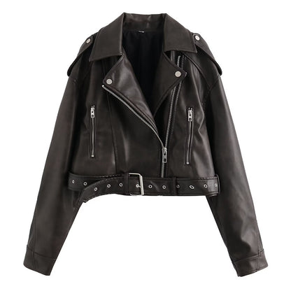 Scarlett Rebel Cropped Moto Jacket