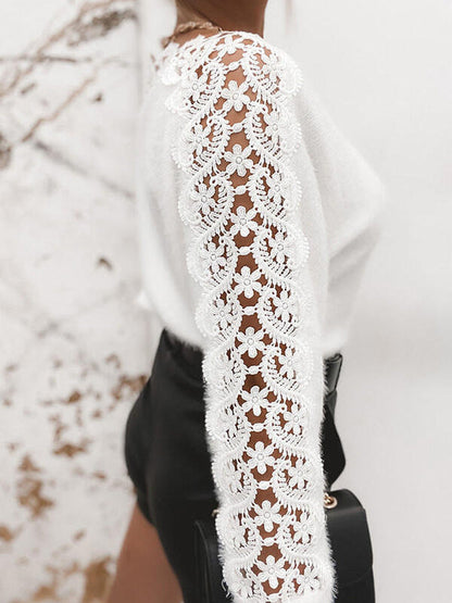 Madison LaceCharm Knit Blouse